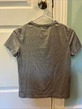 Black & White Striped Short Sleeve Tee
